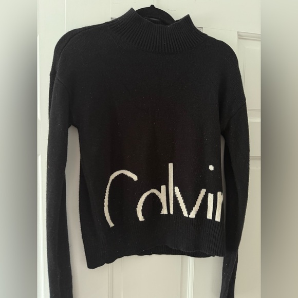 Calvin Klein Jeans Black Turtleneck Sweater - Picture 2 of 6
